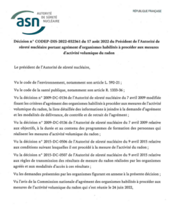 Nucléagis a obtenu son agrément de niveau 2 pour la mesure du radon 